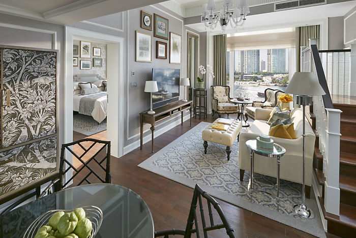 曼谷文華東方酒店套房布局設計實景圖 曼谷文華東方酒店套房布局設計實景圖