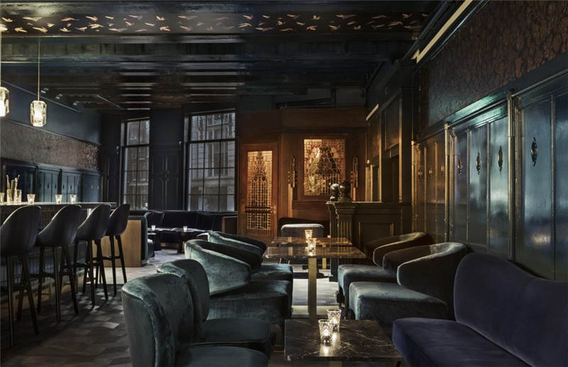 酒店酒吧局部餐飲空間設(shè)計實景圖