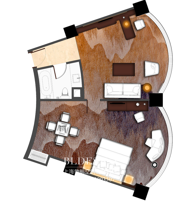 三門峽紫金宮酒店客房設(shè)計(jì)案例
