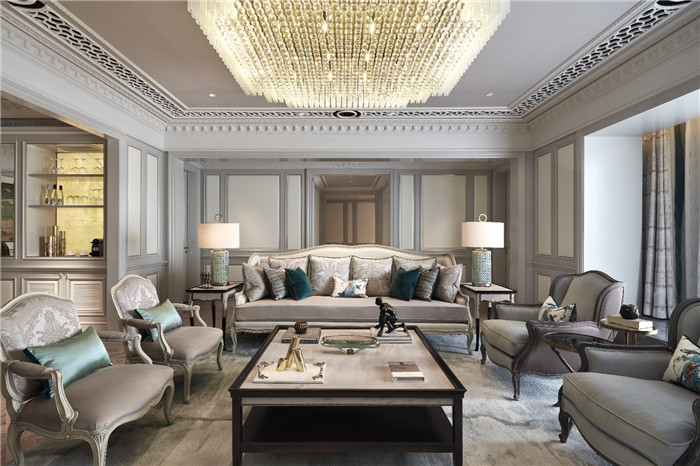 上海天禧嘉福璞緹客豪華精品酒店總統(tǒng)套房客廳改造設(shè)計圖