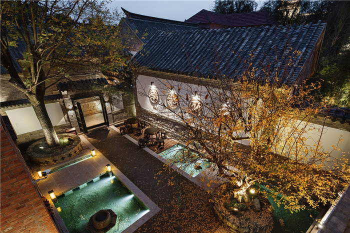 山東濟(jì)南百花洲古建筑落群改精品酒店燈光設(shè)計(jì)方案