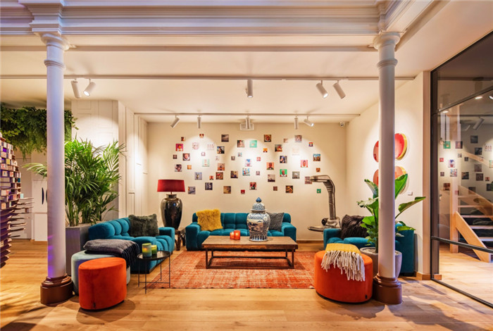 國(guó)外社交型精品酒店大廳休閑區(qū)設(shè)計(jì)方案  多種房型超新奇