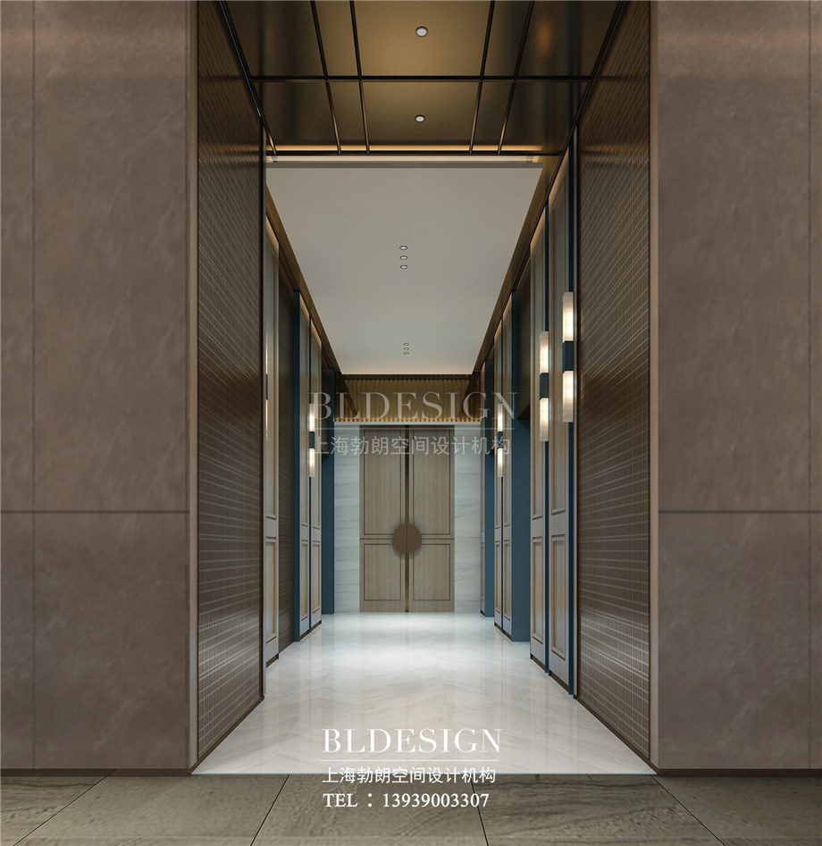 安陽酒店設(shè)計-林州望山精品商務(wù)酒店電梯廳設(shè)計案例效果圖.jpg