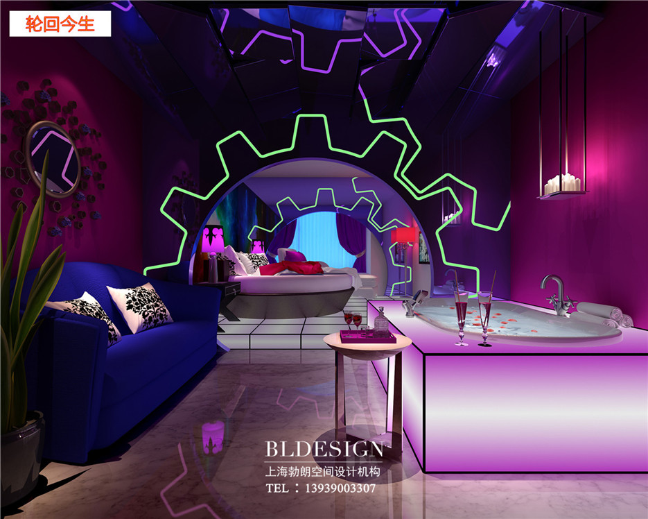 安陽情侶酒店設(shè)計(jì)公司-主題客房設(shè)計(jì)圖