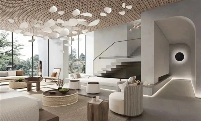 大堂吧設(shè)計(jì)-云南3000平度假酒店翻新改造設(shè)計(jì)案例  邂逅簡(jiǎn)約之美