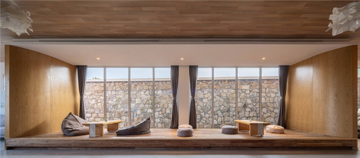 民宿書吧設(shè)計-民宿設(shè)計鳥瞰圖-純白原木風景區(qū)內(nèi)部2層獨棟民宿設(shè)計方案