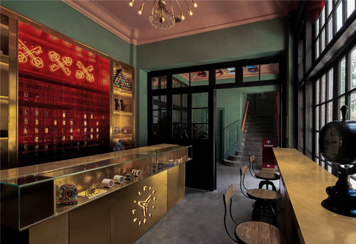 酒店大堂設(shè)計-杭州ARTDECO復(fù)古風(fēng)精品酒店改造設(shè)計方案