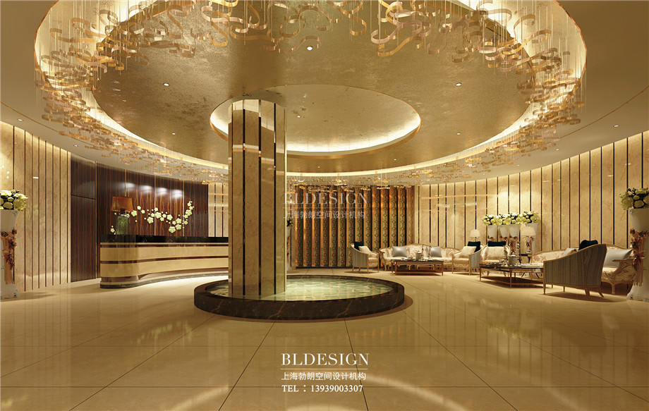 浴區(qū)接待大廳設(shè)計(jì)-鄭州瑜舍溫泉度假酒店設(shè)計(jì)效果圖