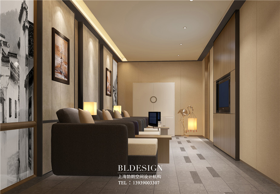 在水一方洗浴酒店足浴室設(shè)計(jì)方案效果圖