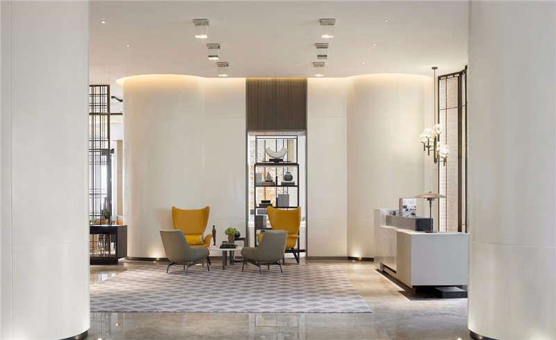大堂休閑區(qū)設(shè)計-三亞現(xiàn)代中式洛克港灣五星級度假酒店設(shè)計案例