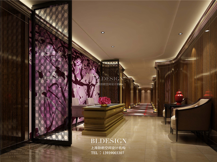 賓客接待區(qū)設(shè)計-信陽沁園春公館洗浴酒店設(shè)計案例