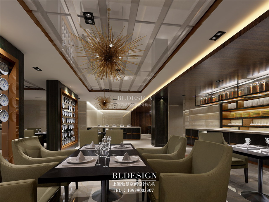 餐廳設(shè)計-信陽沁園春公館洗浴酒店設(shè)計案例