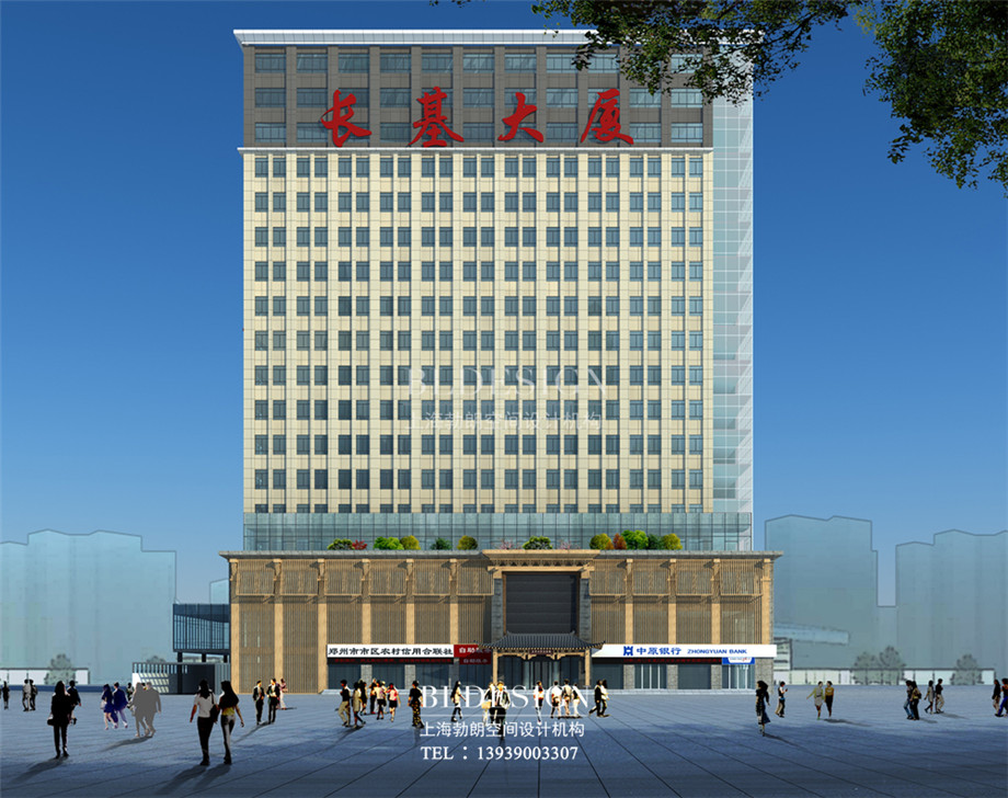 鄭州瀾亭湯泉汗蒸廣場外觀設(shè)計效果圖