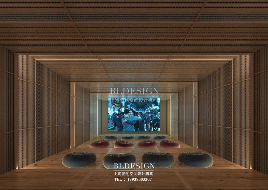 鄭州瀾亭湯泉汗蒸廣場電影室設(shè)計效果圖