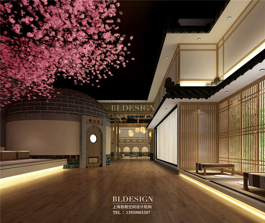 鄭州百樂湯沐浴汗蒸館設(shè)計案例效果圖