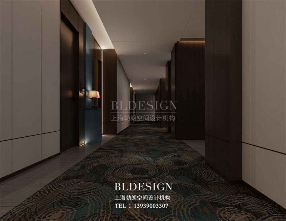 新鄉(xiāng)五星級酒店設計-桃李春風大酒店客房走廊設計案例效果圖 新鄉(xiāng)五星級酒店設計-桃李春風大酒店客房走廊設計案例效果圖