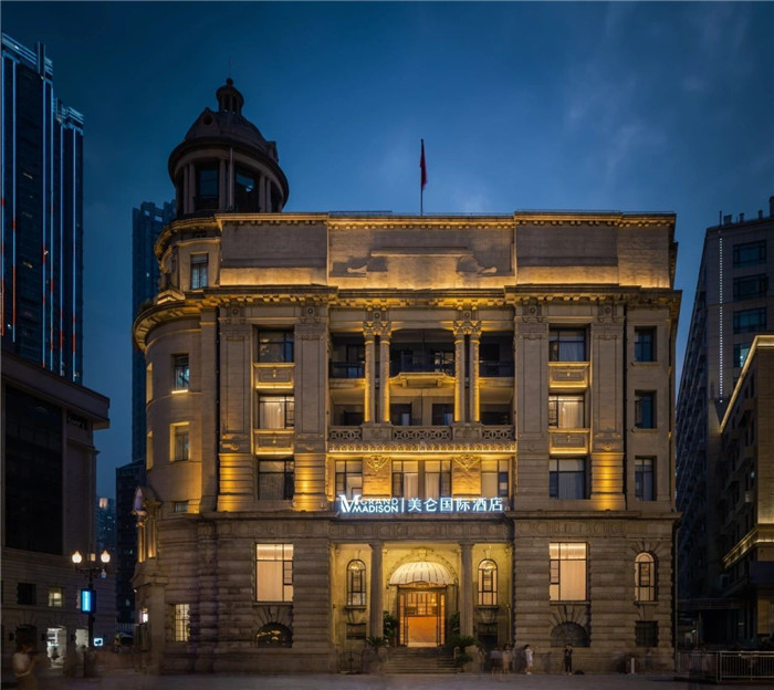 酒店外觀設(shè)計(jì)-復(fù)古傳奇  武漢漢口江灘美侖國(guó)際酒店設(shè)計(jì)