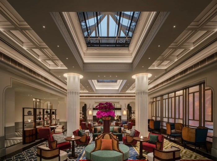 復(fù)古傳奇  武漢漢口江灘美侖國(guó)際酒店大堂休閑區(qū)設(shè)計(jì)