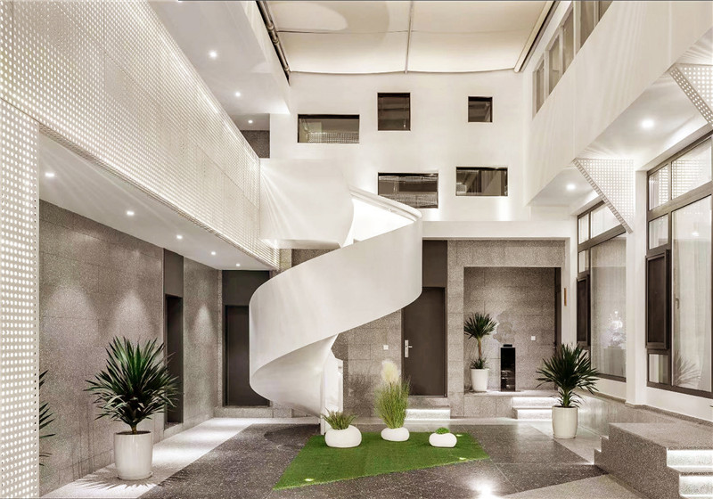 北京300流年民宿旋轉(zhuǎn)樓梯改造設(shè)計(jì)案例