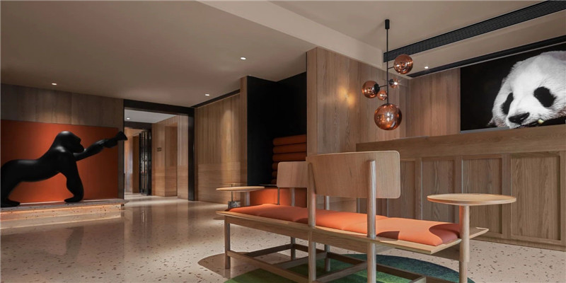 大廳設計-成都熊貓很困精品主題酒店設計方案賞析