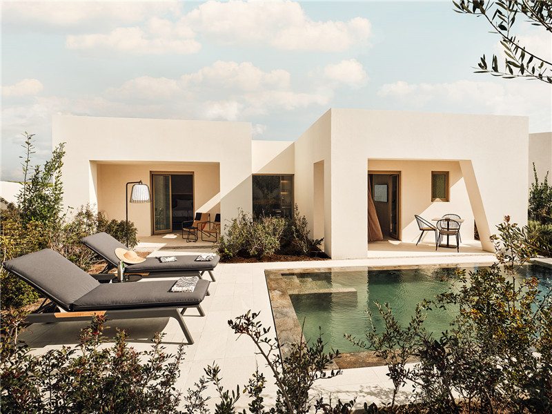 希臘圣托里尼Noūs極簡風(fēng)度假酒店民宿設(shè)計賞析