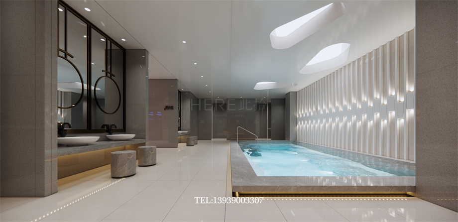 鄭州古悅蘭亭影院式湯泉足道會(huì)所設(shè)計(jì)案例效果圖