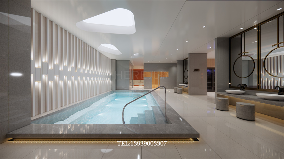 鄭州古悅蘭亭影院式湯泉足道會(huì)所設(shè)計(jì)案例效果圖