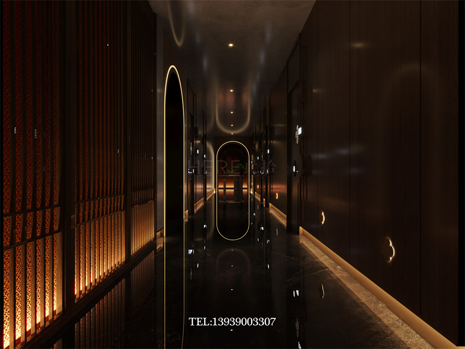 鄭州古悅蘭亭影院式湯泉足道會(huì)所設(shè)計(jì)案例效果圖