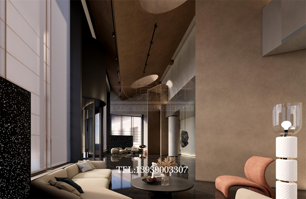 太原華明灣洗浴酒店翻新改造設計案例-大堂設計