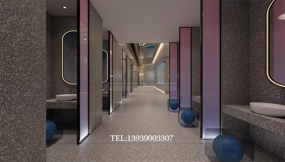 太原華明灣洗浴酒店翻新改造設計案例-淋浴區(qū)設計