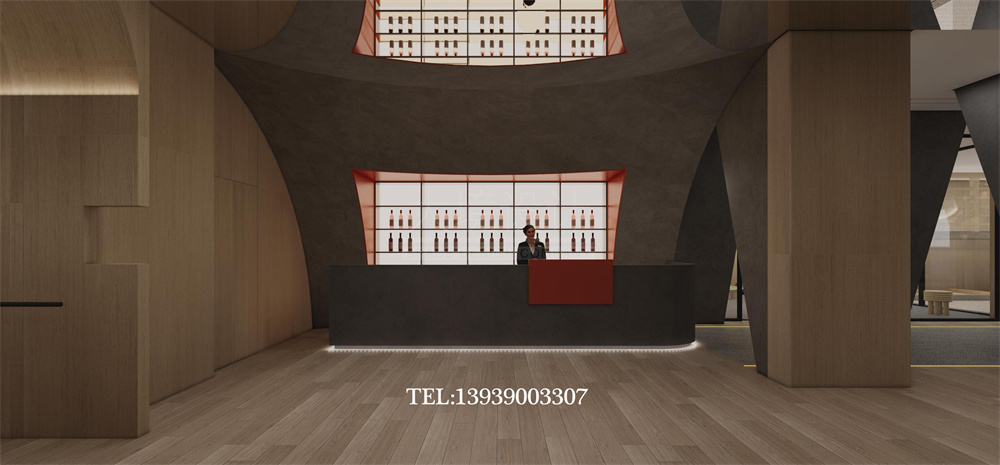 太原華明灣洗浴酒店翻新改造設計案例-茶水吧設計