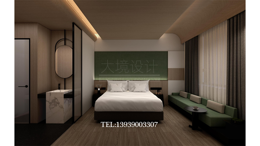 太原華明灣洗浴酒店翻新改造設計案例-休息客房設計